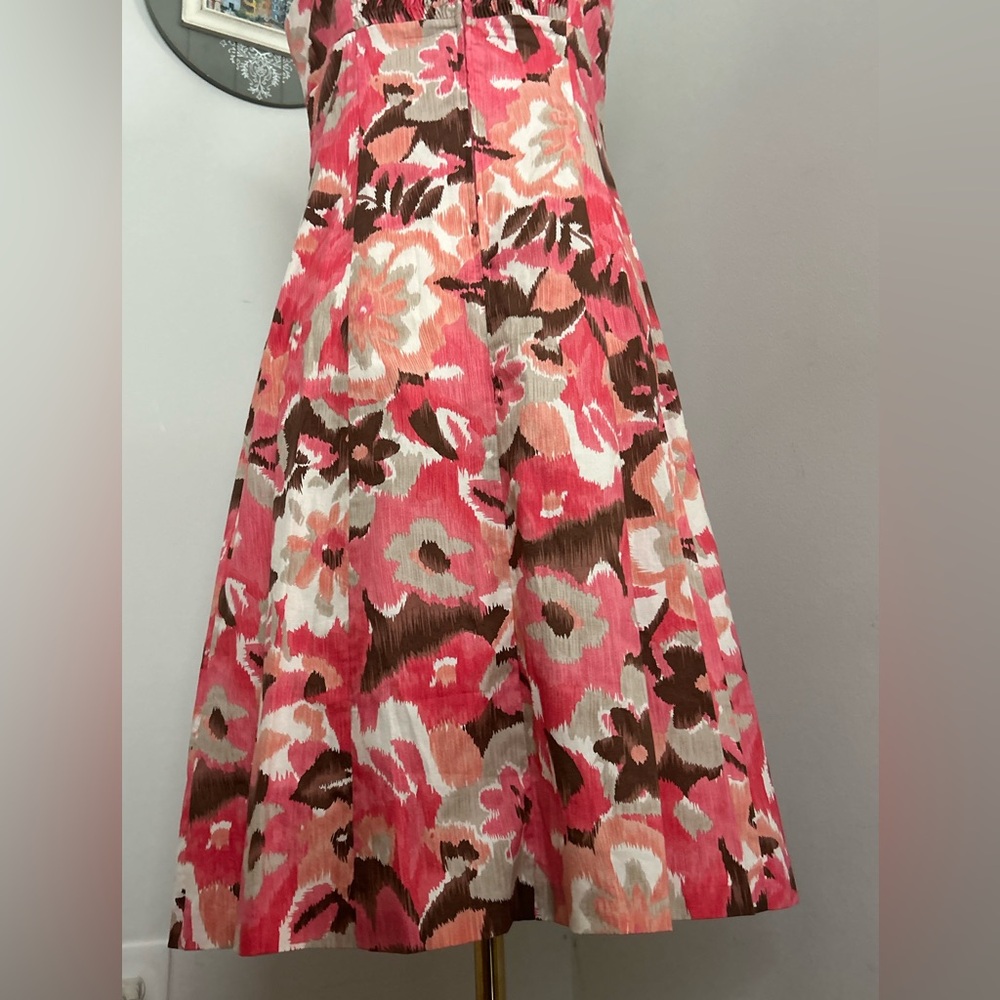 R&K Originals Dress Cross Over V-Neck Empire Waist Fit/Flare Smocked Back Size 6 - Picture 9 of 15